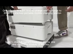 Batteria 19.2kwh del caricatore dell'automobile elettrica del portatile di immagazzinamento dell'energia CCS 1 CCS 2