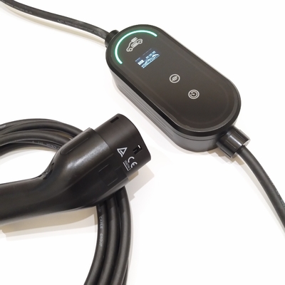 3Caricabatterie portatili per veicoli elettrici di tipo 2 con regolazione di corrente di.6KW