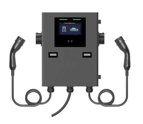 Caricabatterie Wallbox IP55 2*22kW per uso commerciale, Wallbox a doppia pistola