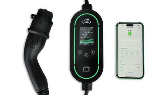 comprare 7kW Portable EV Charger with 2.4-inch LCD Screen 5m Charging Cable and Flame Retardant PC Material fabbricazione online