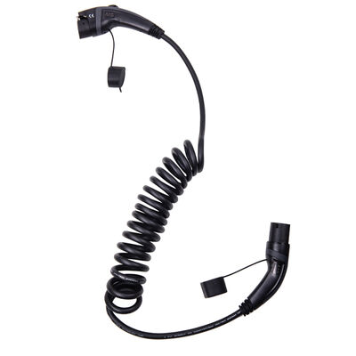 acquistare Cable a molla IP67 SAE J1772 Tipo 1 a Tipo 2 Cable di ricarica EV per la ricarica in modalità 3 fabbricazione online