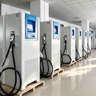 comprare Stazione di ricarica veloce in corrente continua da 60 kW a 120 kW per veicoli elettrici con doppia presa CCS GBT fabbricazione online