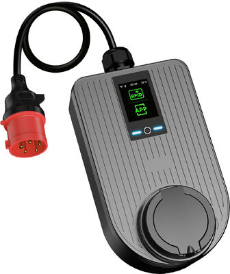 acquistare 7.4kW Caricabatterie Portatile Tipo 2 CEE Monofase 32A Ricarica Domestica LCD 2.8 pollici fabbricazione online