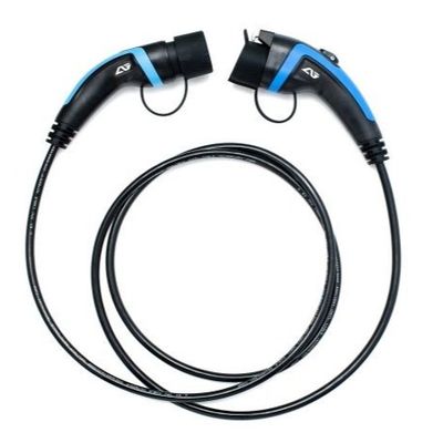 acquistare 32A Cable di ricarica per veicoli elettrici da tipo 1 a tipo 2 con connettore blu fabbricazione online