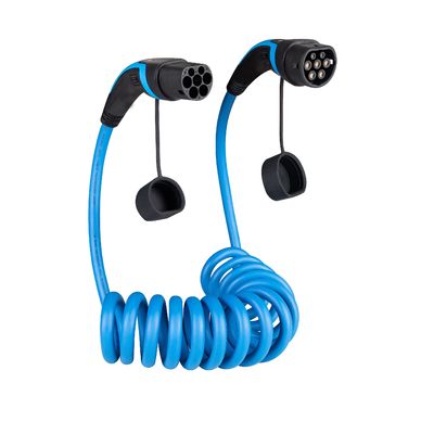 Cavi di ricarica per veicoli elettrici in TPU a lunga durata privi di alogeni 32A 1 fase 7.6kW Cavi Ev di tipo 2 a tipo 2