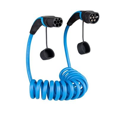 comprare 1 tipo di spirale del cavo 16A dell'automobile elettrica di fase - 2 da scrivere - un cavo di carico di 2 EV fabbricazione online