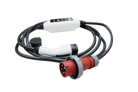 fase portatile del caricatore 3 di 380V 16A 11KW EV con CEE Plug ROSSO