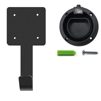 comprare IEC62196 tipo - acciaio del nero del supporto della spina di 2 EV con la gestione del cavo fabbricazione online