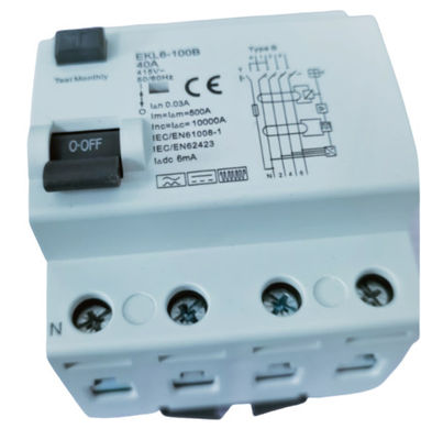 comprare Frequenza nominale corrente residua 50/60Hz del dispositivo di protezione di CC 6mA 4P fabbricazione online