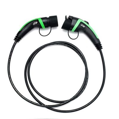 comprare tipo 1 di 32A 22KW 5m per scrivere - ad un cavo di carico di 2 EV rivestimento a macchina verde TPU fabbricazione online