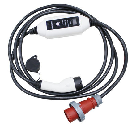 Tipo di IEC 62196 - 2 fase regolabile corrente EV del caricatore portatile di 22kW 3