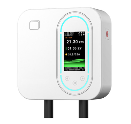 Buon prezzo 22kW di ricarica rapida a tre fasi Smart Home Wallbox certificato CE Caricabatterie per veicoli elettrici montate a parete IP65 resistente all'acqua Supporto connessione RFID/WiFi/Bluetooth Disponibile in bianco e nero in linea