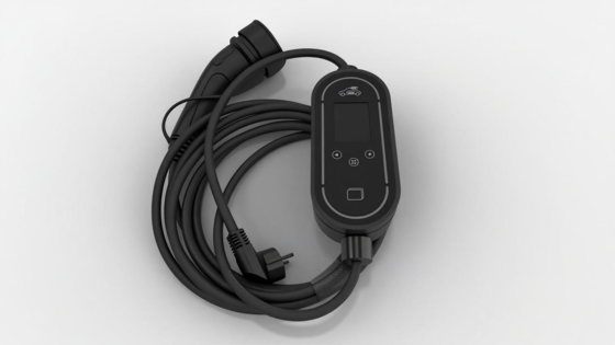 Buon prezzo 11KW Type2 EV Portable Charger with 2.4 inch Screen  EV Portable Charger with APP Control in linea